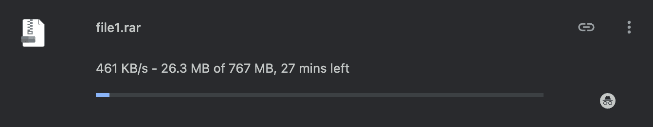 Uploady free download speed test at 461 KB/s
